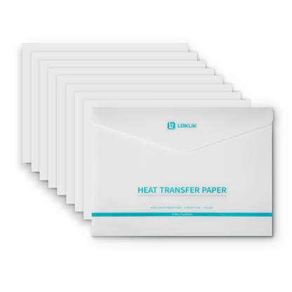 LOKLiK Heat Transfer Paper Sheet - Dark - 8-pack