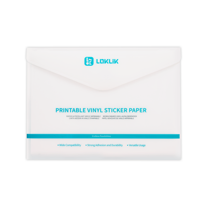 LOKLiK Matte Printable Vinyl Sticker Paper - 20-Pack