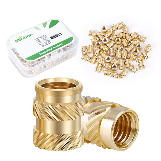 Mintion M4 x 8,1mm x 6,3mm Threaded Insert Set - 50 pcs