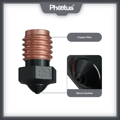 Phaetus PS Silicon Carbide Nozzle 0,4 mm - 1,75 mm - 1 pcs