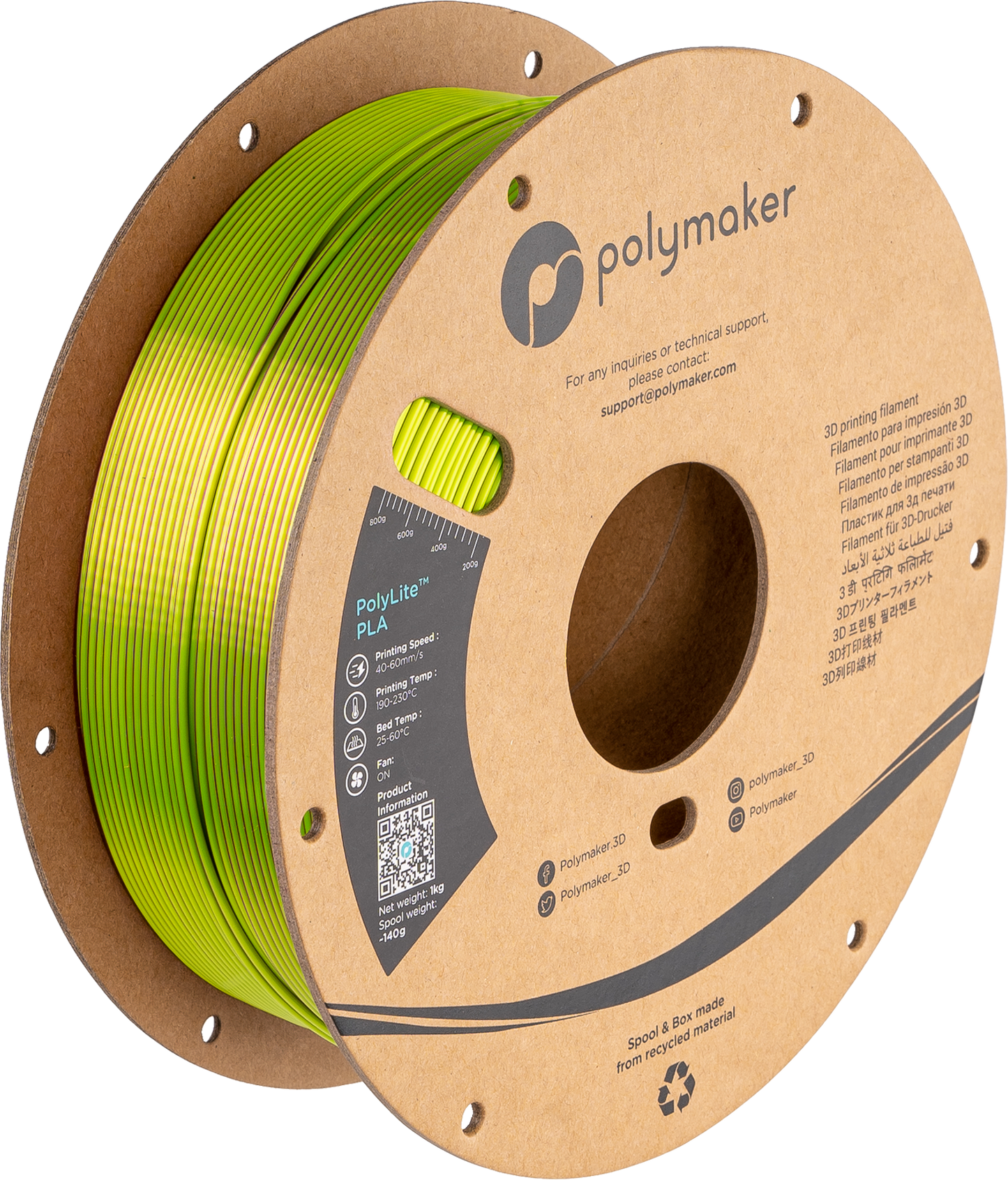 Polymaker PolyLite Silk PLA Dual Color