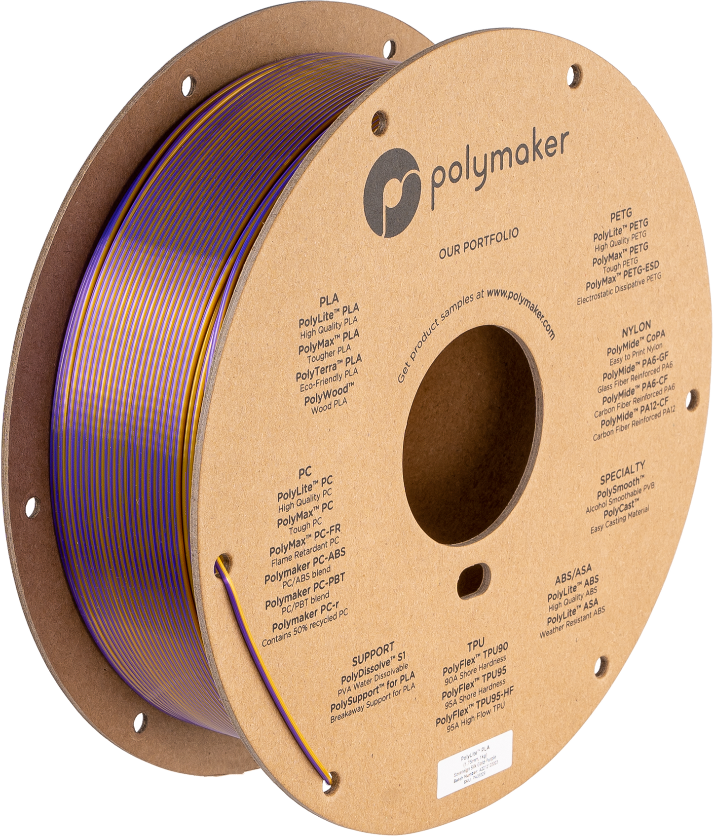 Polymaker PolyLite Silk PLA Dual Color
