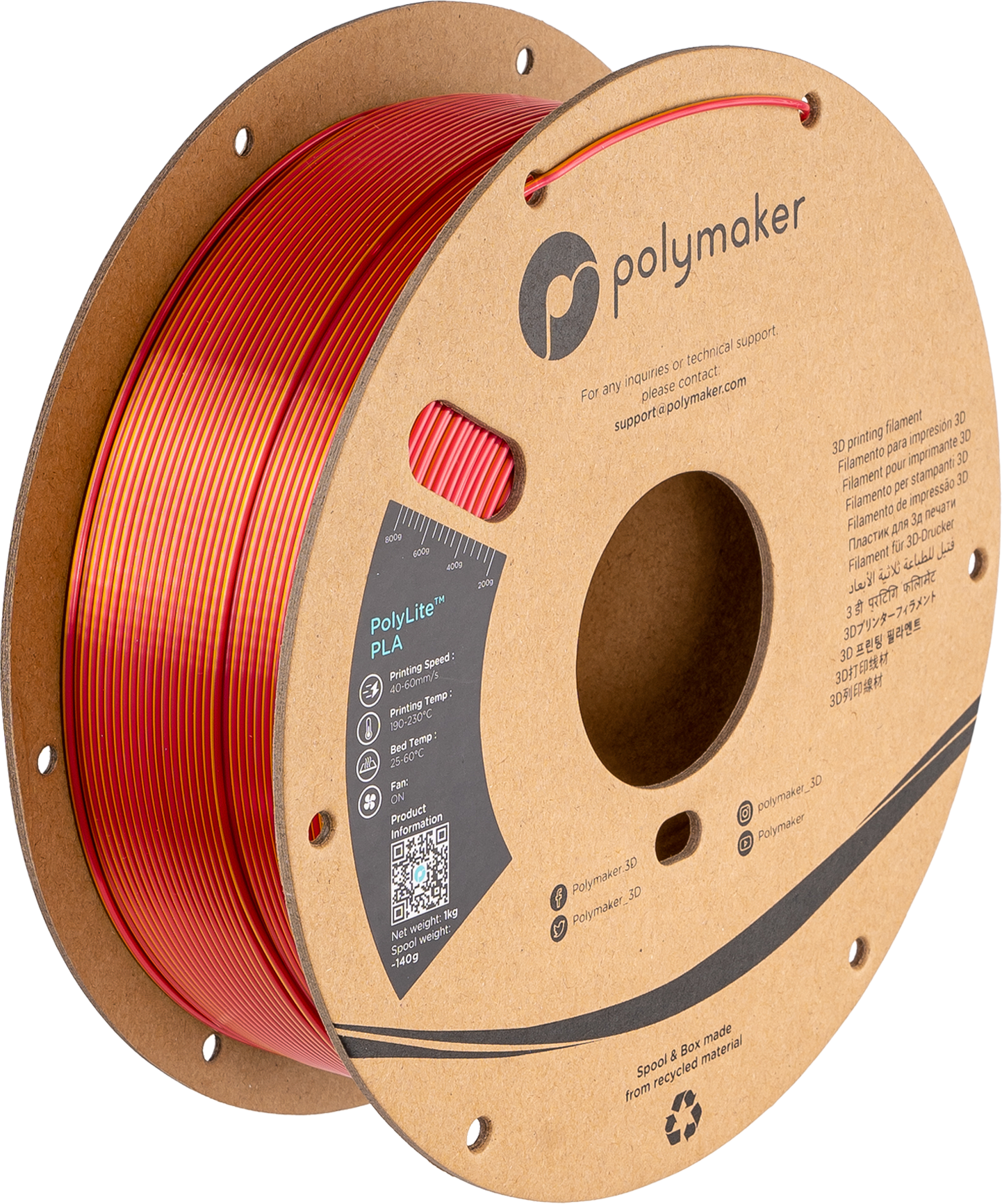 Polymaker PolyLite Silk PLA Dual Color