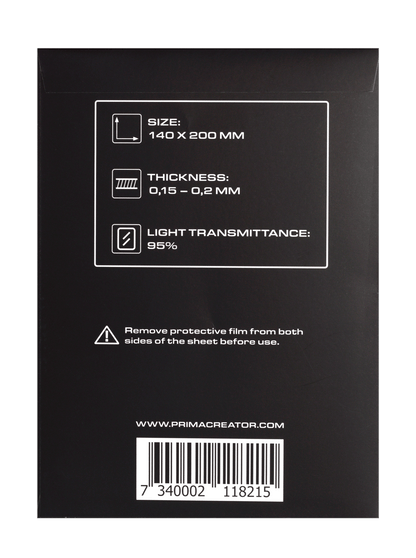 PrimaCreator FEP ark för 3D-skrivare - 140 x 200 mm - 5-pack