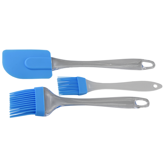 Silicone Spatula and Brush Set - 3 pcs