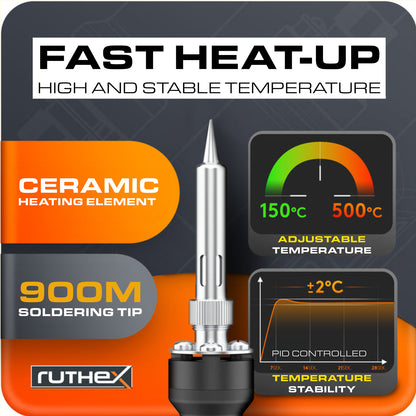 Ruthex 900M LED Display Soldering Iron