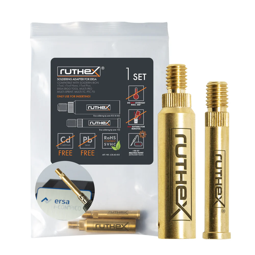 Ruthex ERSA series 832, 842 & 102 - i-Tool Pico, PTC 70 compatible Soldering Tips Adapter