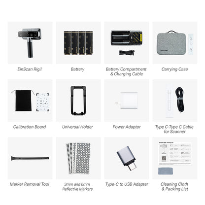 Shining 3D EinScan Rigil + Accesories Pro Kit