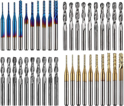 TwoTrees End Mills for CNC - 40pcs