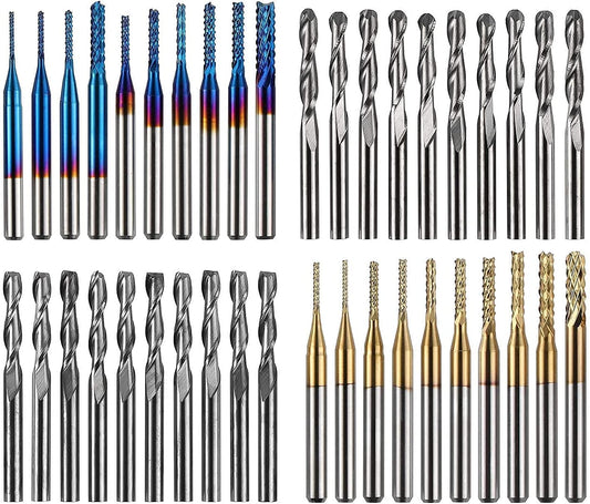 TwoTrees End Mills for CNC - 40pcs