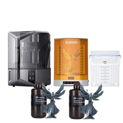 Elegoo Saturn 4 Ultra 16K + 2× Standard 8K Resin + Mercury Plus V3.0 – Bundle Deal