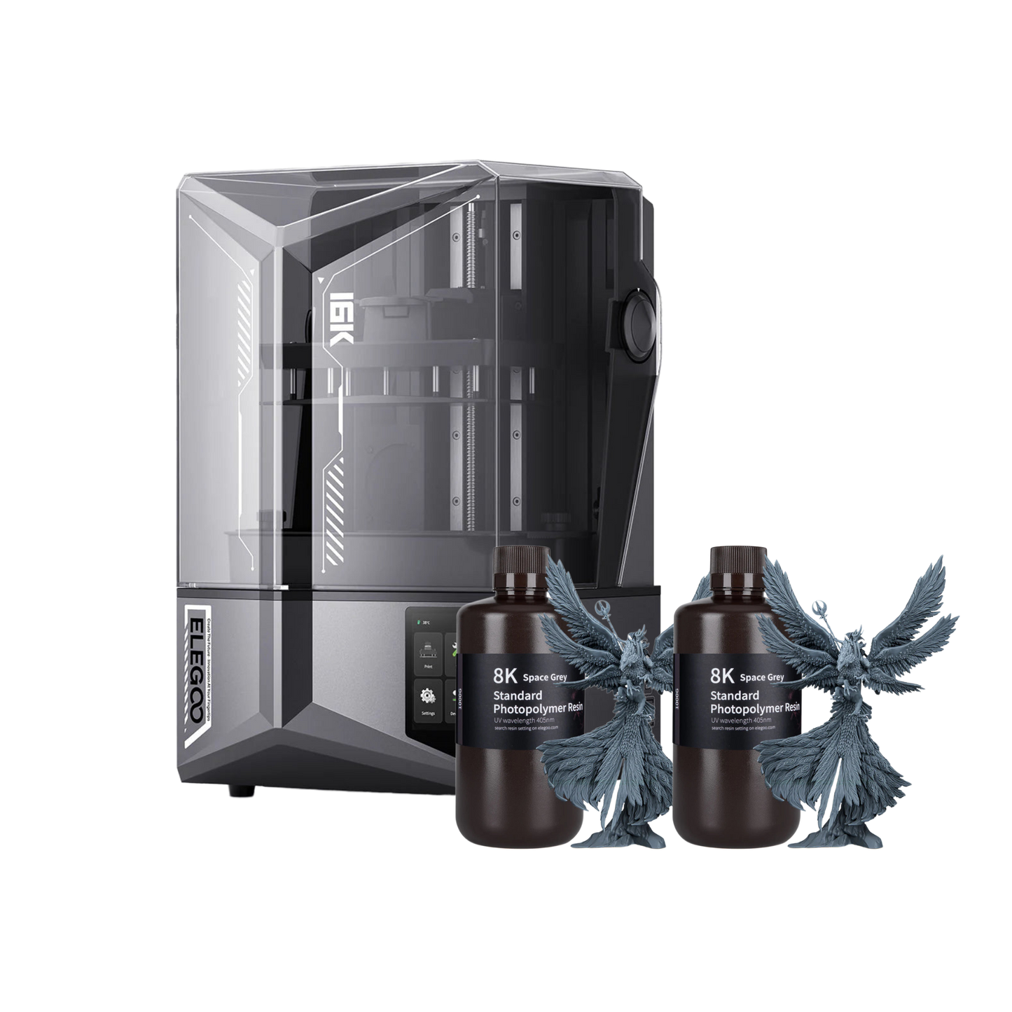 Elegoo Saturn 4 Ultra 16K + 2× Elegoo Standard 8K Resin – Bundle Deal