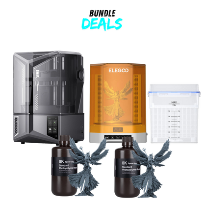 Elegoo Saturn 4 Ultra 16K + 2× Standard 8K Resin + Mercury Plus V3.0 – Bundle Deal