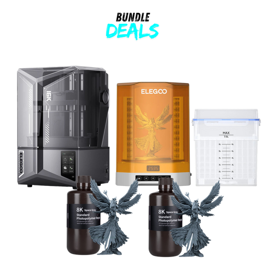Elegoo Saturn 4 Ultra 16K + 2× Standard 8K Resin + Mercury Plus V3.0 – Bundle Deal