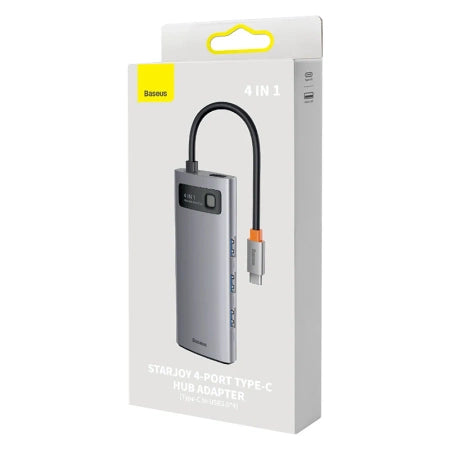 Baseus Metal Gleam Series 4-i-1 USB-C Hub