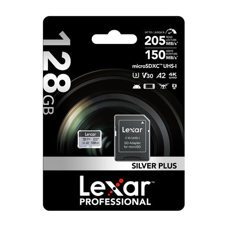 Lexar High-Performance Silver Plus microSDXC 128GB + adapter