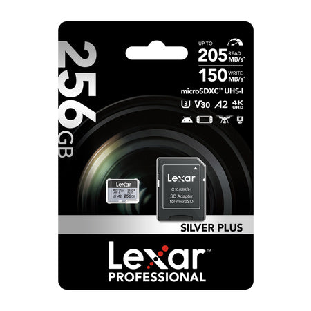 Lexar High-Performance Silver Plus microSDXC 256GB + adapter