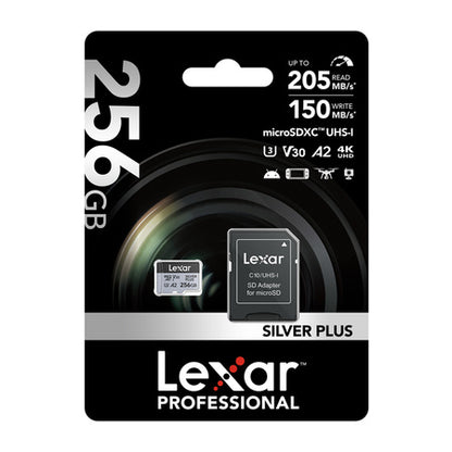 Lexar High-Performance Silver Plus microSDXC 256GB + adapter