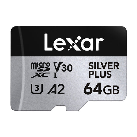 Lexar High-Performance Silver Plus microSDXC 64GB + adapter