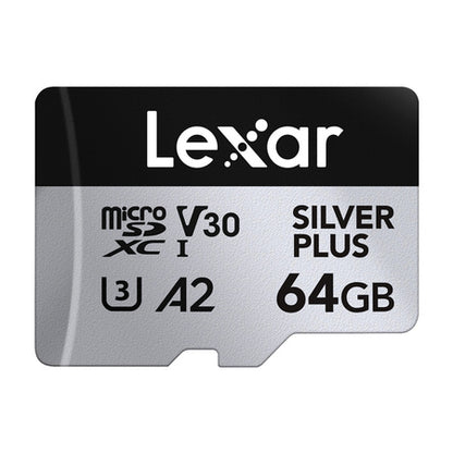 Lexar High-Performance Silver Plus microSDXC 64GB + adapter