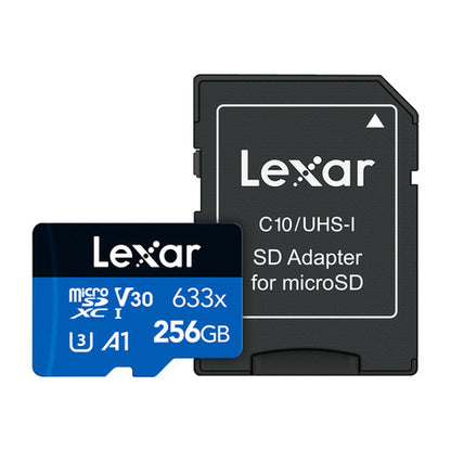 Lexar High-Performance 633x microSDXC 256GB + SD-adapter