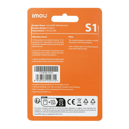 IMOU microSDXC 64GB – UHS-I U3 V30