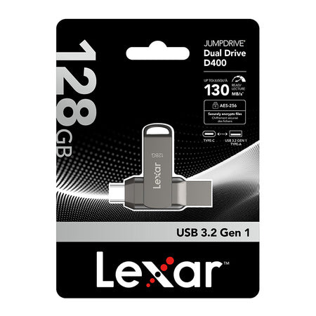 Lexar JumpDrive Dual Drive D400 USB 3.1 128GB