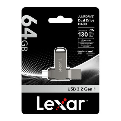 Lexar JumpDrive Dual Drive D400 USB 3.1 64GB