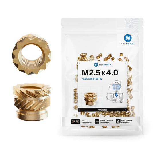 Gänginsats M2.5x4.0 - 100 st