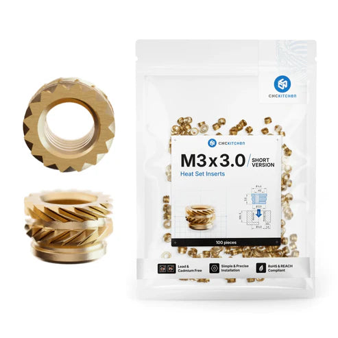 Gänginsats M3x3.0 (Korta) - 100 st
