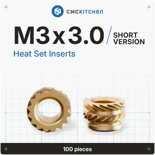 Gänginsats M3x3.0 (Korta) - 100 st