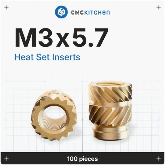 Gänginsats M3x5.7 - 100 st