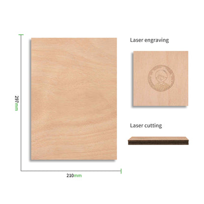 xTool 2,5 mm Mahogany Plywood (6-Pack)
