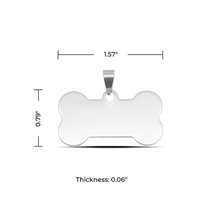 xTool Bone-Shaped Stainless Steel Dog Tag - 10 pcs