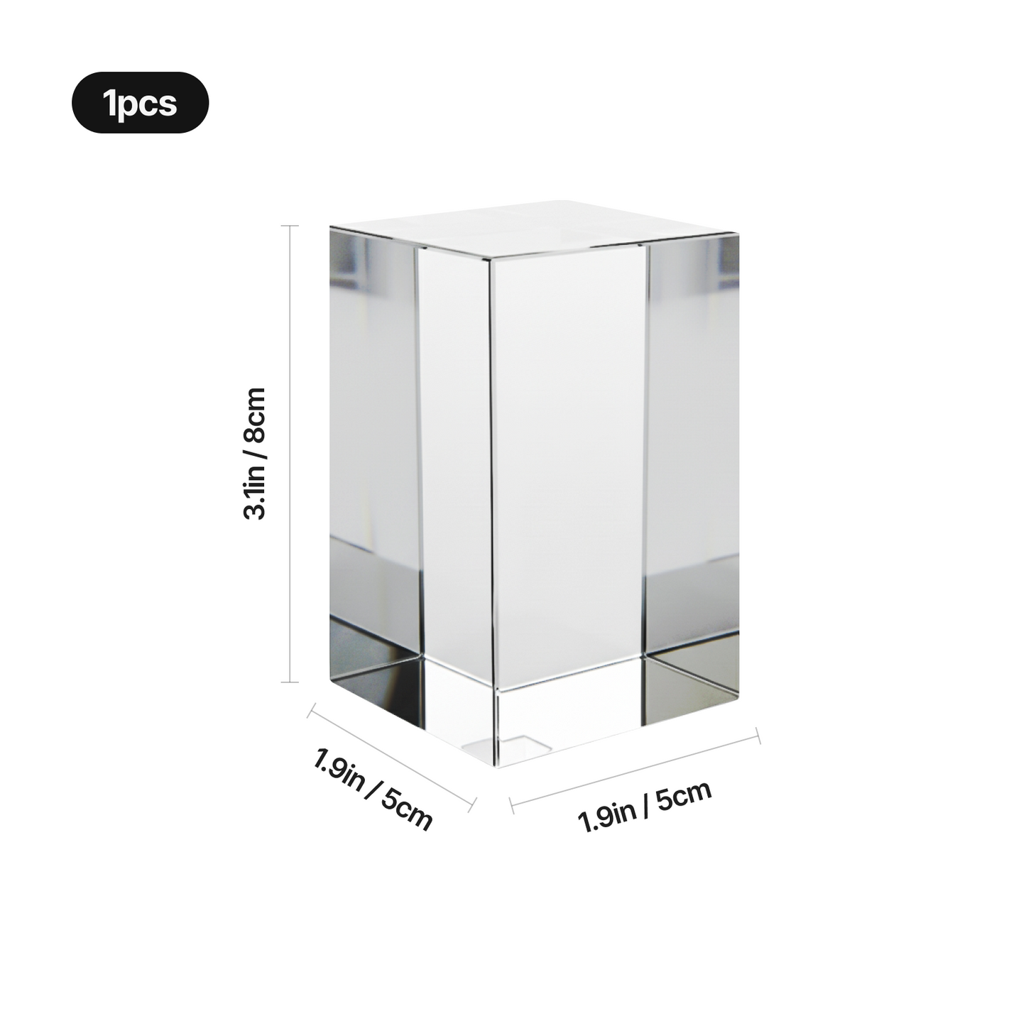 xTool K9 Rectangle Crystal (1pcs)