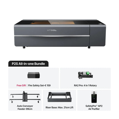 xTool P2S 55W - CO2 Desktop Laser Cutter