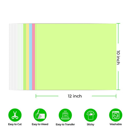 xTool Sun Color Changing Heat Transfer Vinyl - 20-pack