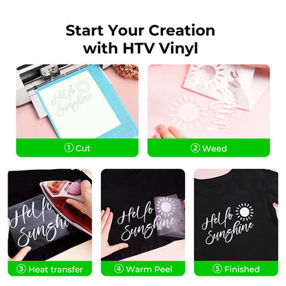xTool Sun Color Changing Heat Transfer Vinyl - 20-pack